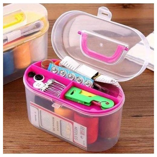 Generic Household Portable Knitting Kits sewing tool storage box Multi-function Box U Scissors Sewing Kits Needles Sewing set box - image 2
