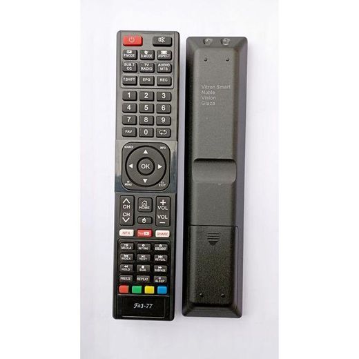 Vitron  Smart TV Remote Control - Universal Replacement for , Vision, Noble & Glaza (FAT-77)