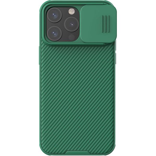 Generic Nillkin CamShield Pro Cover Case for iPhone 12 Pro, Shockproof Anti-Scratch Protective Case with Sliding Camera Cover, Soft TPU + Hard PC Hybrid Back – Green