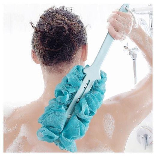Generic Lower Back Soft Brush with Handle Body Scrubber Massager For bathing - image 2