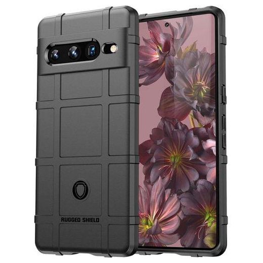 Generic Pixel 7 Pro,Rugged Shield Durable Case with Military Grade Shockproof Protection,Great Grip and Camera Lens Protection Cover for Pixel 7 Pro,HD Black