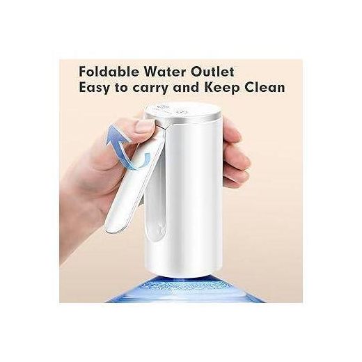 Generic Foldable Long Spout Automatic Water Dispenser Touchless Electric Bottle Pump USB Rechargeable for Home Office Travel Convenient Hydration Solution - image 2