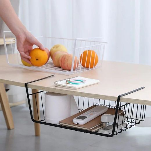 Generic Under Cabinet Partition Hanging Basket – Space Saving Pullout Drawer Storage with Large Capacity for Kitchen, Pantry, Bathroom, and Cupboard Organization (Fits Most Cabinet Doors and Shelves) - image 2