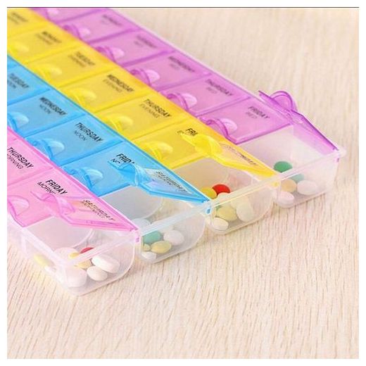 Generic Monthly/Weekly Tablet/Medicine Storage Case/Box - image 2