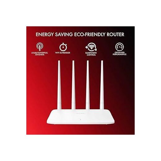 tenda  F6 Wireless N300 Easy Setup Router – 300Mbps, 4x5dBi Antennas, WISP Repeater Mode, Parental Controls, 4 Ports, 2.4GHz for Apartments & Small Offices - image 2