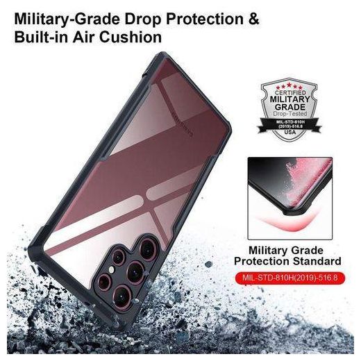 Generic Xundd Amour Case for Samsung Galaxy S24 Ultra with Integrated Camera Cover, (Military Grade Drop Tested) Slim Clear Back with Shockproof Soft TPU Bumper - image 2