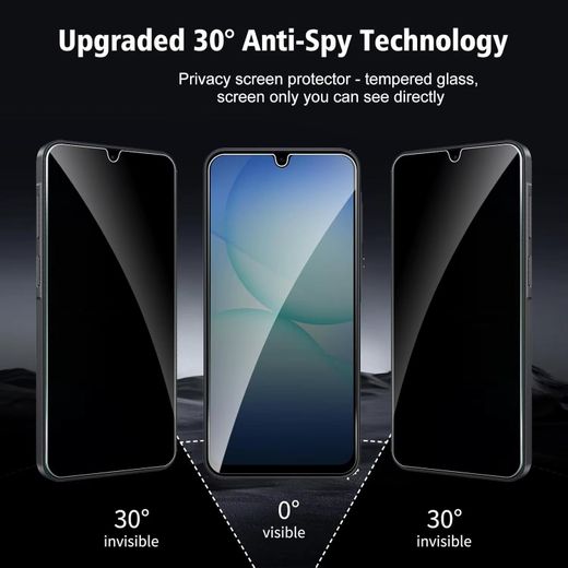 Generic Samsung Galaxy A17 Privacy Screen Protector - Tempered Glass, Anti-Scratch, 9H Hardness - image 4