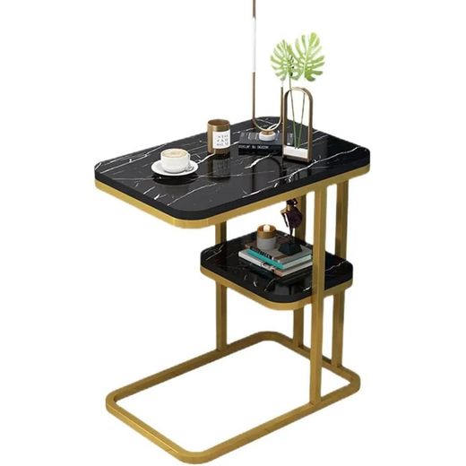 Generic High quality C-shaped side table available in black/gold - image 2