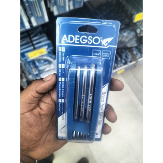 Adegso 8Piece Torx Key Set Allen Key CRV Chrome Plated - image 2