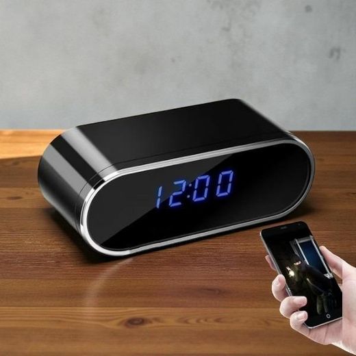 Enhanced Quality Hidden Design 1080P Full HD 4K WiFi Alarm Table Clock Hidden Spy Camera