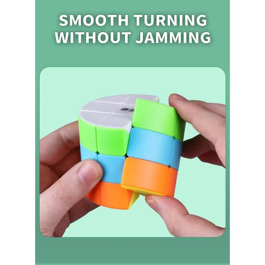 Generic Educational Toys for Kid/ Diy Intelligent Toy Puzzle/Plastic Magic Cube Cylinder Cube. 3x3 Barrel Cube 3x3x3 Round Column Speed Cube 3x3 Cylinder Cube 3-Layered Cheese UFO Cube 3x3x3 Magic Cube Puzzle Brain Teaser Puzzle Cube Toys. - image 3