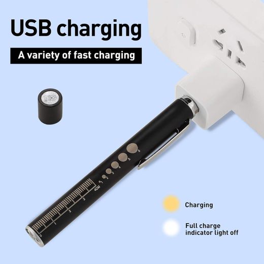 Generic Doctor Nurse First Aid Pocket Medical Penlight Torch Dental Throat Otoscope LED Flashlight Diagnostic Rechargeable Pen Light pentorch - image 2