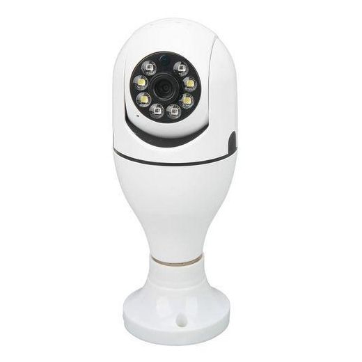 Generic V380 PRO 2.0MP Smart Wireless WiFi Bulb Camera Night Vision Panoramic WiFi IP Camera WiFi CCTV 360 Degree PTZ Light Bulb Camera - image 2