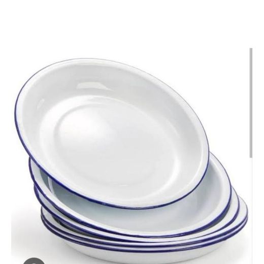 Generic 18Pcs Multicoloured Enamel Plate Set