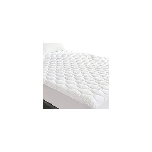 White Waterproof Mattress Protector - Fitted, Soft Polyester, Dust Mite & Allergen Resistant