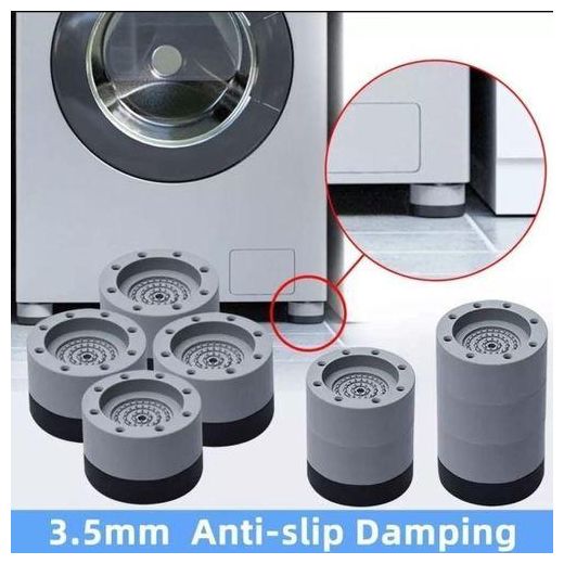 Generic 4 Pcs Anti Vibration Pads For Washing Machine, Rubber Feet Mat Pads Shock And Universal Size - image 2