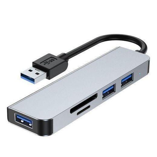 Type-C to USB 3.0 Hub 7-in-1 Docking Station with USB 3.0/USB2.0 Ports/5W PD/USB-C Ports Multi-Hub Docking Station Splitter Laptop PC Cell Phone Extension