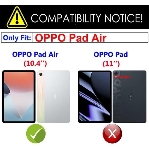 Generic Bluetooth Keyboard Case For Oppo Pad Air,Folio Case With Removable Bluetooth Keyboard For Oppo Pad Air - image 2