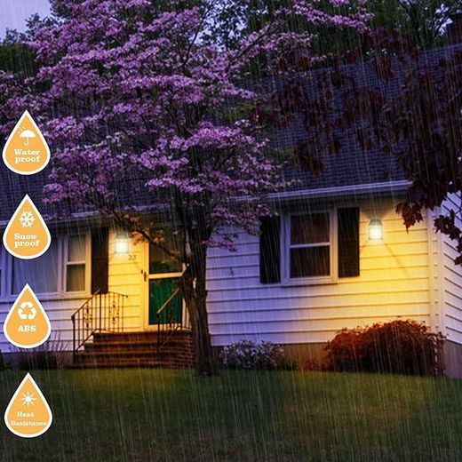 Solar Lamps Solar Wall Lights Outdoor, Wireless Dusk to Dawn Porch Lights,"Wireless Solar Wall Lights for Outdoor Porch with Dusk-to-Dawn Operation" - image 4