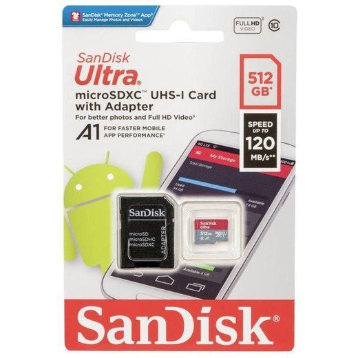 Sandisk Sandisk- Micro sd 512gb c-10 ultra high speed - image 2
