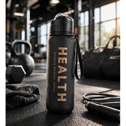 Generic 700ml Leakproof Sports Water Bottle – BPA Free Reusable Gym Bottle with Strap, Portable Drinking Bottle for Office, School & Fitness – Durable Matte Design - image 3