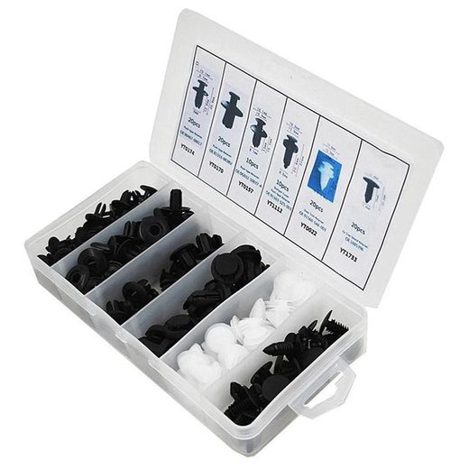 Generic Auto Fastener Clip Car Fender Push Retainer Pin Rivet Bumper for Door Trim Panel Retainer, Box 100 PCS - image 2