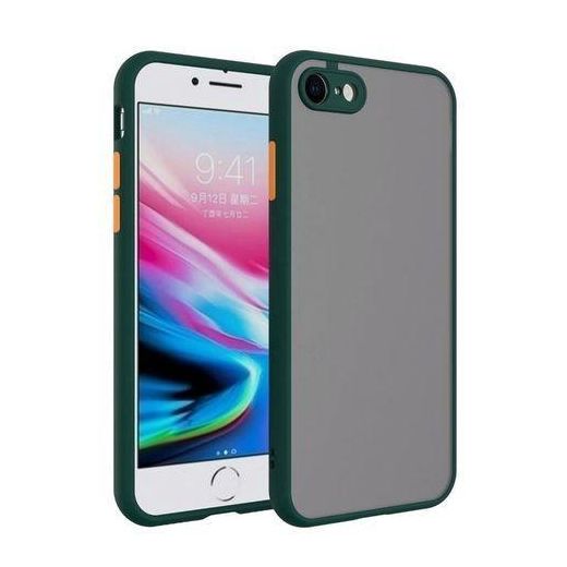 Generic Apple iPhone 8 Phone Case, Translucent Frosted Smoke Mobile Cover with Raised Camera Protection for Second Device - image 2