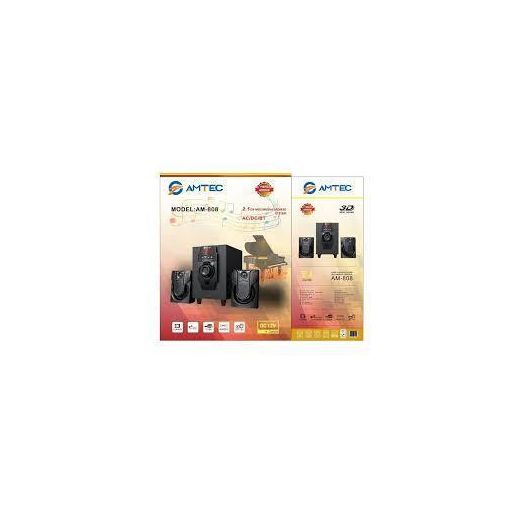 Amtec AM-808 2.1-channel Multimedia Speaker System, 4,000W (PMPO), AC/DC Input, with Bluetooth, USB, SD card, AUX, and FM tuner support, with Remote control - image 2