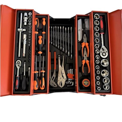 Generic Heavy duty comprehensive 85-Piece Socket Set Toolbox with Wrenches Versatile Tools for Cars, Home, and Office Professional-Grade Metal Box Toolkit for Precision Repairs and Maintenance - image 2
