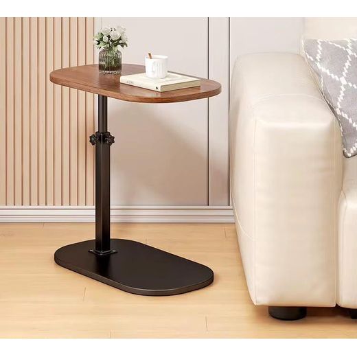 Generic Adjustable C Shaped Side Stool Laptop Table 40x30cm Height Adjustable Bed Sofa Side Desk Portable Computer Stand Study Work Table for Home Office - image 2