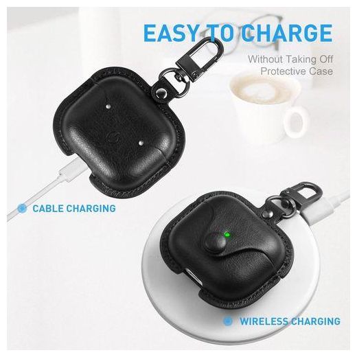 Generic For Apple Airpods 3 Case Leather, Airpods 3rd Case Cover AirPod Gen 3 Protective Cover - image 3