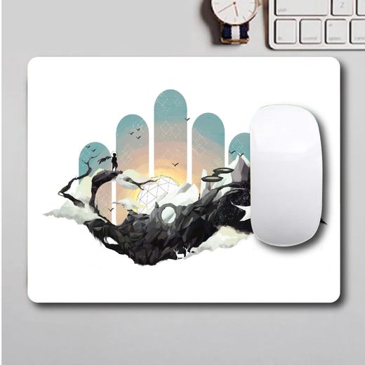 Generic ARTISTIC CUSTOM PRINTED MOUSE PAD, anti skid with strong material and quality printed FOR OFFICE USE OR GIFTING. Get a laptop skin of the same from the store - image 2