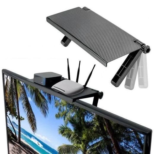 Generic Adjustable TV Screen Top Storage Shelf & Monitor Organizer - image 4