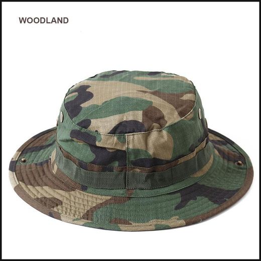 Generic Fashion Tactical Boonie Bucket Hat Outdoor Sports Sun Fishing Hiking Climbing Hats 60CM - image 2
