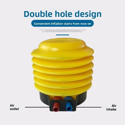 Generic Manual Foot Pump – Portable Double-Hole Air Inflator for Mattresses, Pools & Inflatables