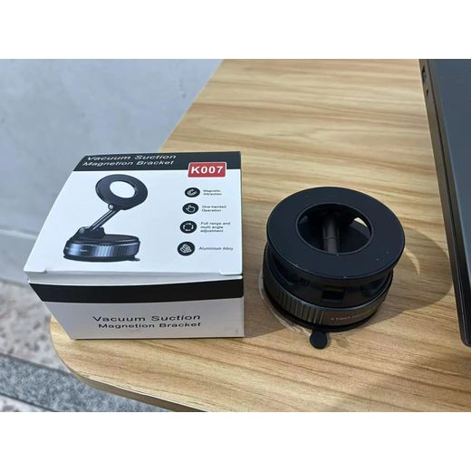 Generic K007 Car Mount Magnetic Phone Holder with Vacuum Suction Base and 360 Degree Rotation Function - image 4