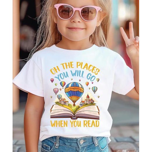 Fashion And Style Cute motivational reading t-shirt for kids. Perfect educational casual wear for young book lovers ages 3-11.