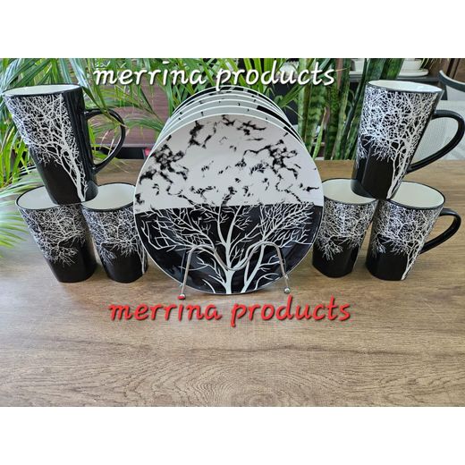 High quality tree mug and tree plate