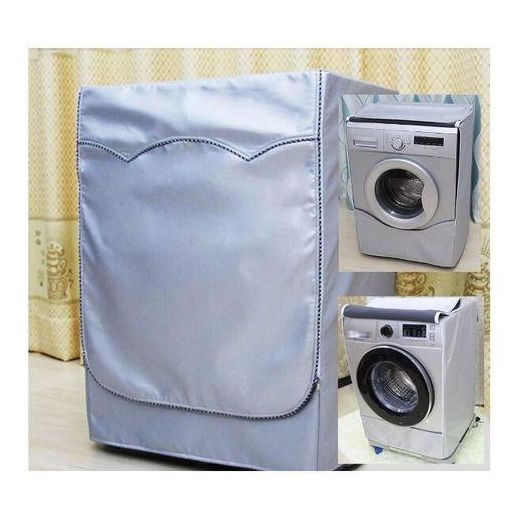 Generic Front Load (up to 12KG) Washing Machine Cover Silver - image 2