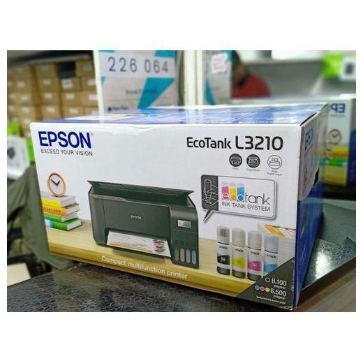 Epson EcoTank L3210 A4 Printer (All-in-One) with free printer cable