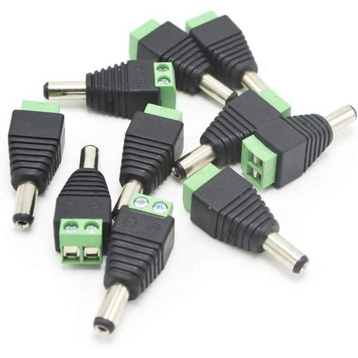 Generic 100 pcs 12v DC Power Jack Adapter Connector for Led Strip CCTV Camera