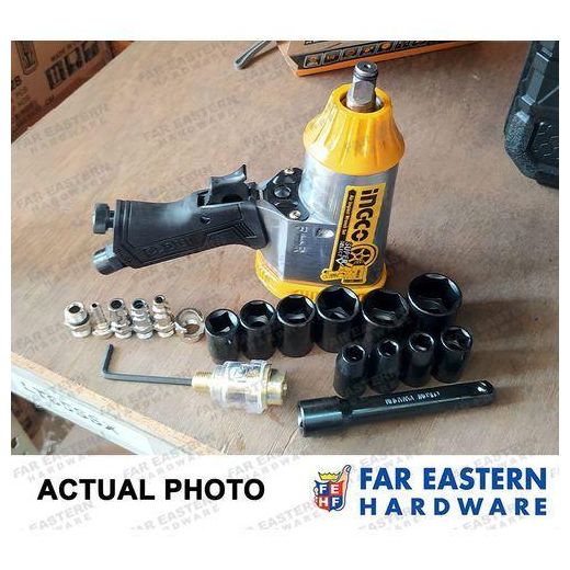 INGCO Air Impact Wrench Set 17pcs 1/2'' Drive 312Nm Impact Wrench Sockets Heavy Duty - image 3