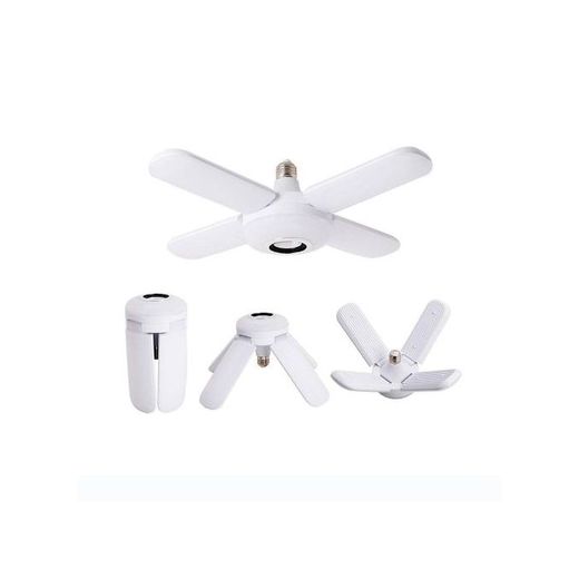 Generic Foldable Fan-Shaped LED Bulb - 3 Bright Modes, Energy Saving, ABS Plastic, 180° Beam Angle - image 2