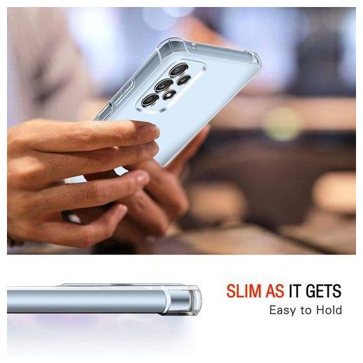 Generic Clear Silicone Case for Samsung Galaxy A53 5G with Shockproof Protective Corners, Thin Soft Transparent Protective Flexible TPU Transparent Mobile Phone Case Scratch-Resistant Case Cover - image 3
