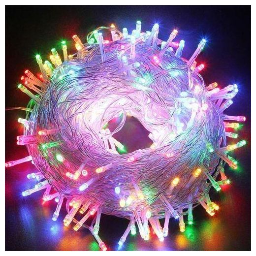 Generic 100 LED String Lights 10M Multicolor Waterproof Decorative Fairy Lights Indoor Outdoor Christmas Party Wedding Garden Lights