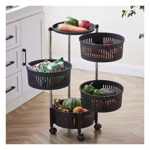  4-Layer Fruit Rack with Wheels