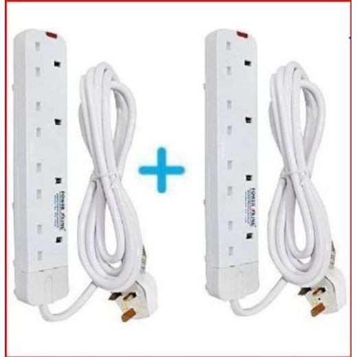 Power King 2 HOME BEST 4 Way Extension Socket With Long Cable 