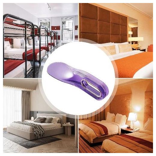 Generic 2 PCS Bed Lifter Tool Mattress Lifter Ergonomic Mattress Wedge Elevator Bed Handy Tool Housekeeping Under Mattress Bed Maker Tool-Purple - image 3