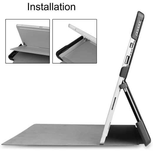 Generic Smart Magnetic Stand Flip Tablet Cover Case for Microsoft Surface Pro 5 (NO KEYBOARD) - image 2