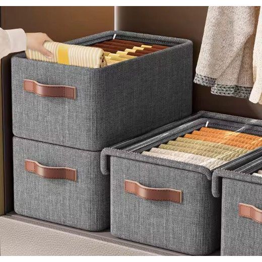 Generic Foldable Clothes Drawer Organizer, Jeans, Sweater, T-shirt, Thin Coat, Dress Wardrobe Clothes Organizer Storage Box - image 2